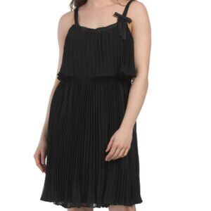 Karl Lagerfeld Paris Pleated Chiffon Minidress Size 4